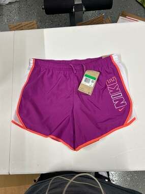 Nike Kids' Dri-FIT Tempo Running Shorts Performance Purple/Bright Crimson - Size